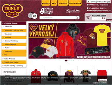 Tablet Screenshot of eshop.hcdukla.cz